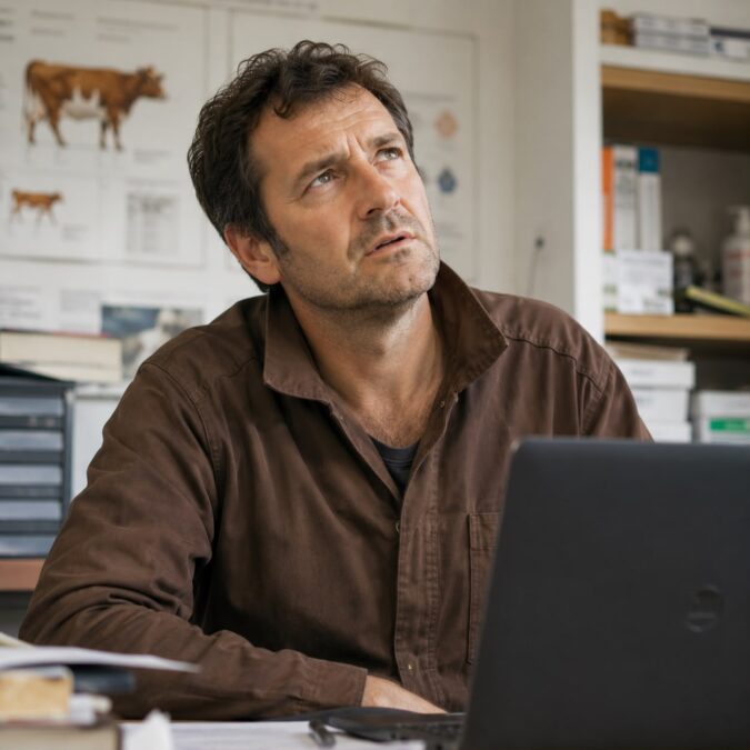 Jean Michel vétérinaire dans le Charolais ne comprend toujours pas pourquoi aucun aide n&rsquo;a répondu à son annonce.
